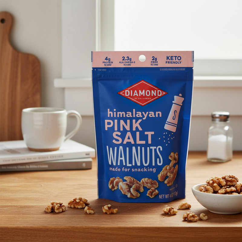 Diamond Walnuts Salted Snack Healthy Protein Superfood Non GMO 1 Count