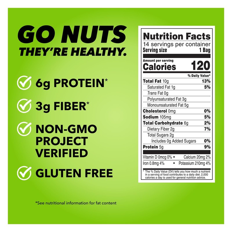 Wonderful Pistachios No Shells, Roasted & Salted Nuts, 0.75 Ounce Bag gallery