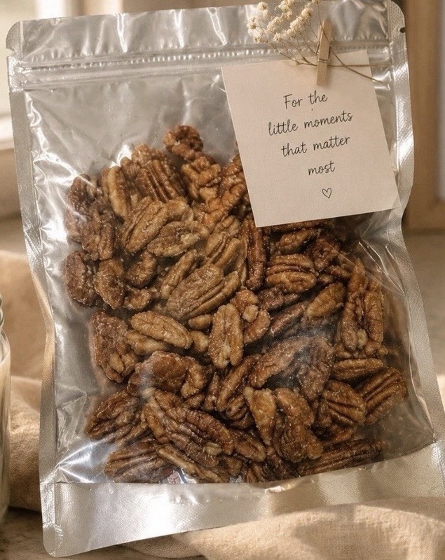 Maple Flavored Candied Pecans Soft Chew Handmade Sweet Snack 8 oz or 16 oz gallery