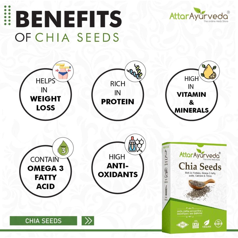 Attar Ayurveda Chia Seeds 250g gallery