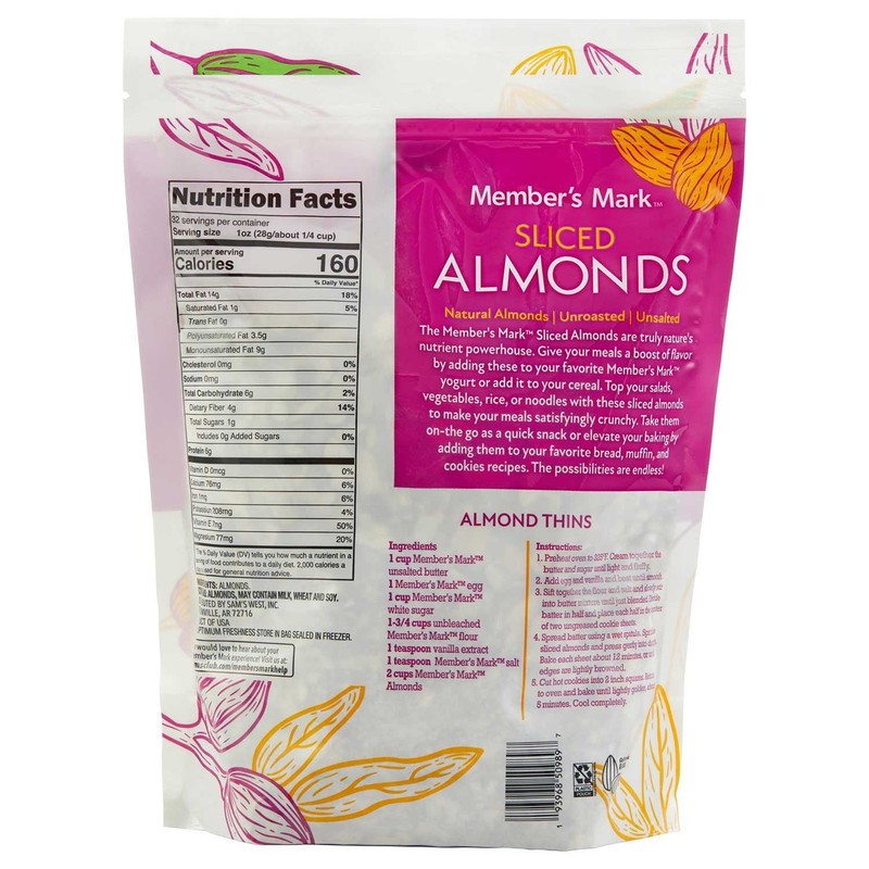 Member's Mark Sliced Almonds, 32 Ounce gallery