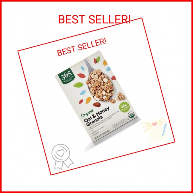 365 by Whole Foods Market, Organic Oat & Honey Granola, 17 Ounce