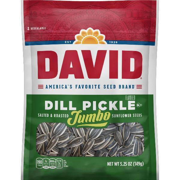 Davids Salted Roasted Sunflower Seeds Pack of 3 525 oz Bags Dill Pickle