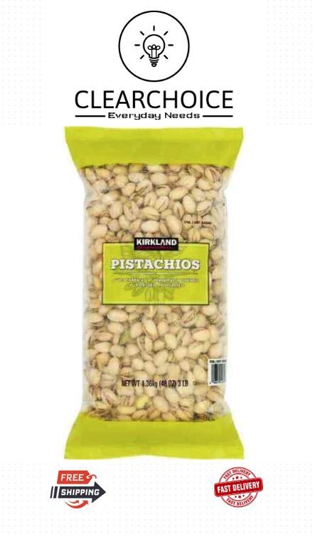 Kirkland Signature In-Shell Pistachios Roasted & Salted, 3 Lbs - US Fresh Kosher