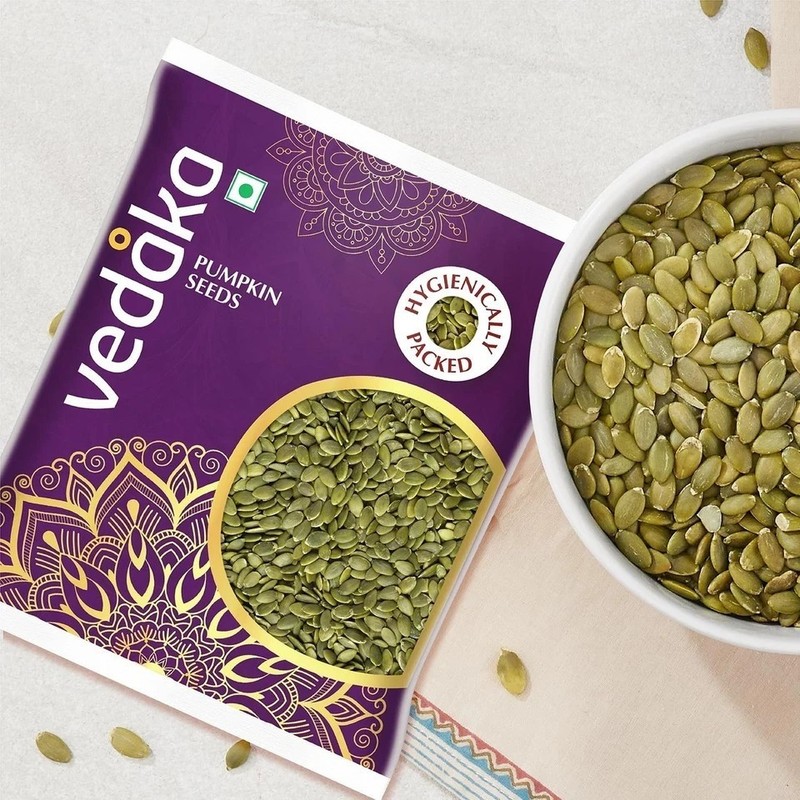 Amazon Brand - Vedaka Premium Raw Pumpkin Seeds | Fibre rich 100g n332 gallery