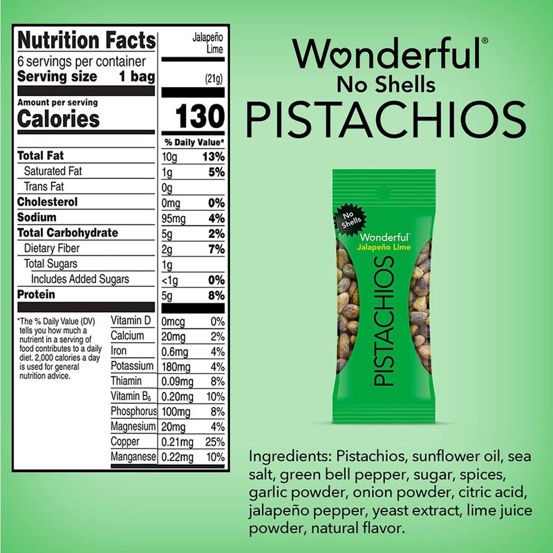 Wonderful Pistachios Variety Pack, 0.75 Ounce (Pack of 21) gallery
