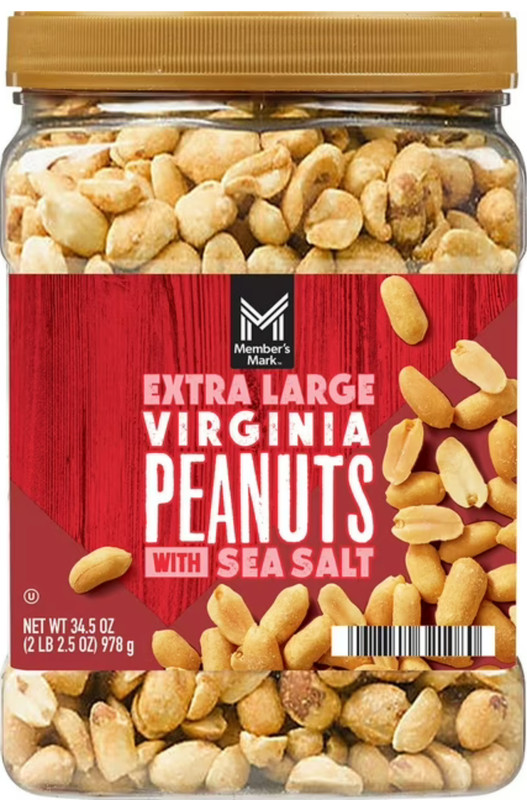 Member's Mark Extra Large Virginia Peanuts, 34.5 oz