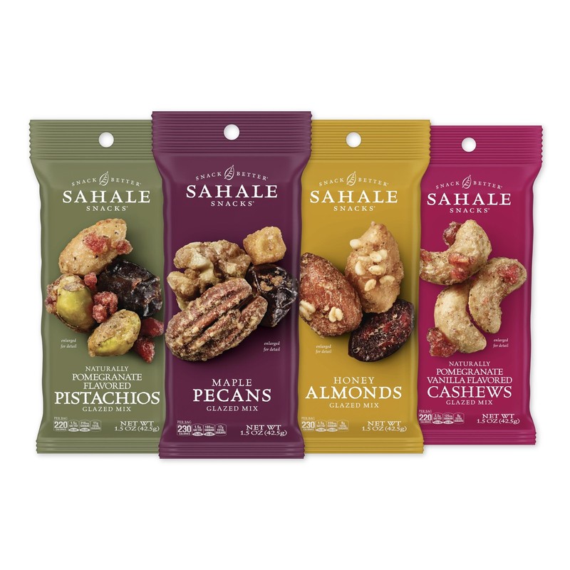 Glazed Mix Nut Blend Variety Pack, 1.5 Oz Grab & Go Bags (12 Total Packs) - F...