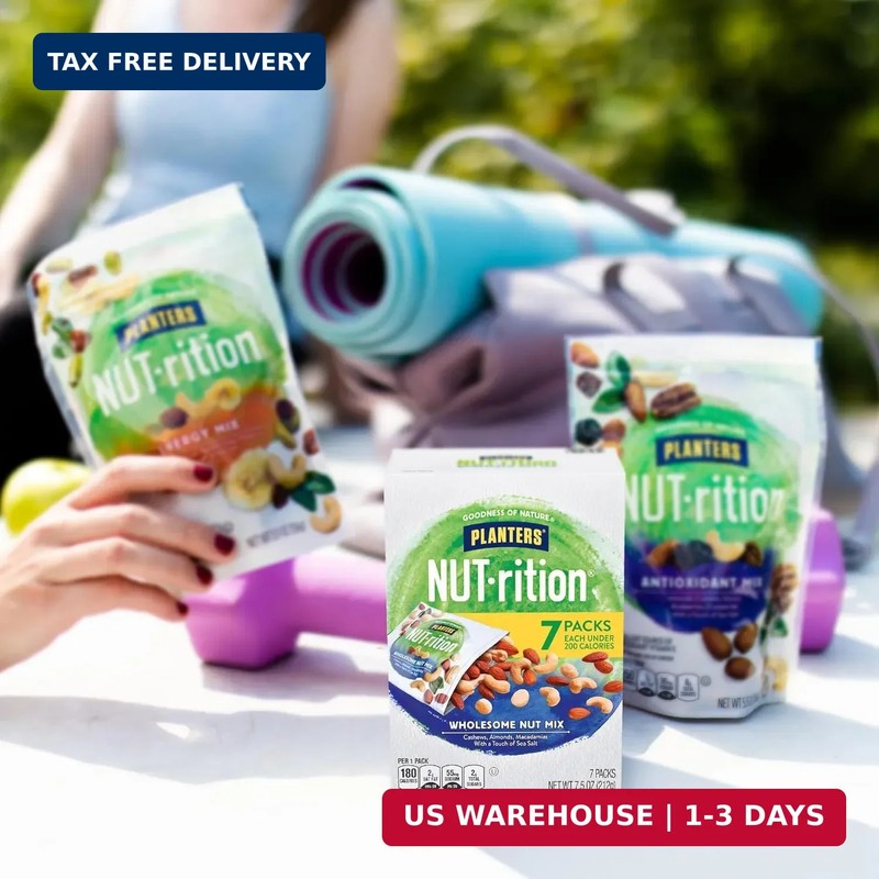 PLANTERS NUT-rition Wholesome Nut Mix, 7.5 oz Box (Contains 7 Individual Pouches gallery