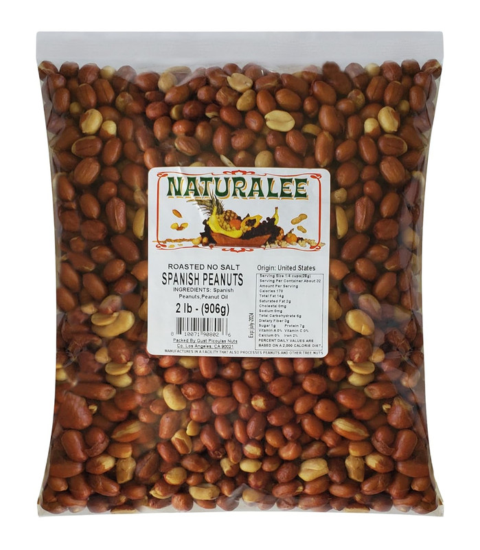 Peanuts, with Skin Spanish Peanuts 2 Lbs - Roasted No Salt - Heart Health, High gallery