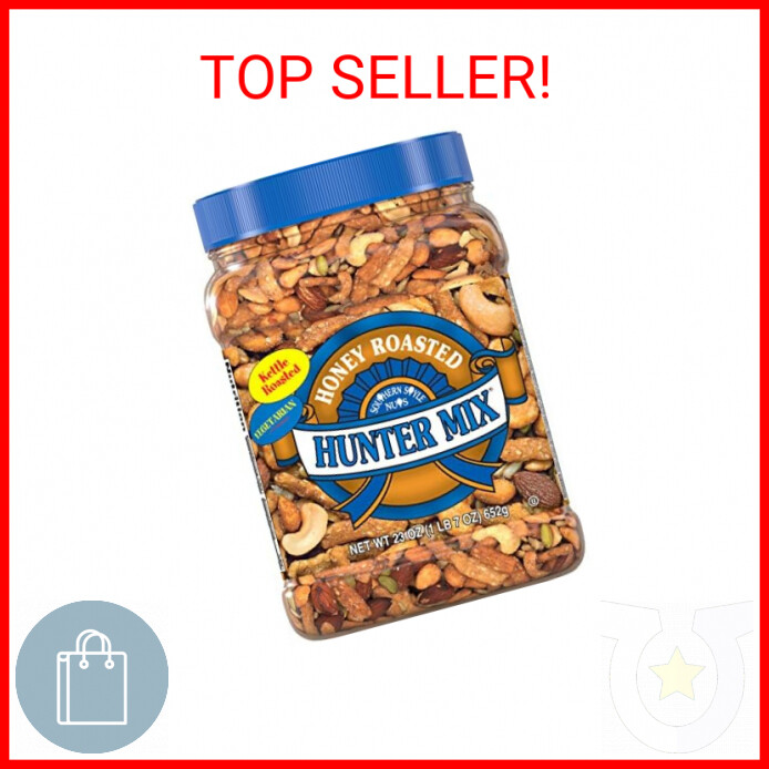 Southern Style Nuts Honey Roasted Hunter Mix, 23 Ounces, Sesame Sticks, Peanuts,