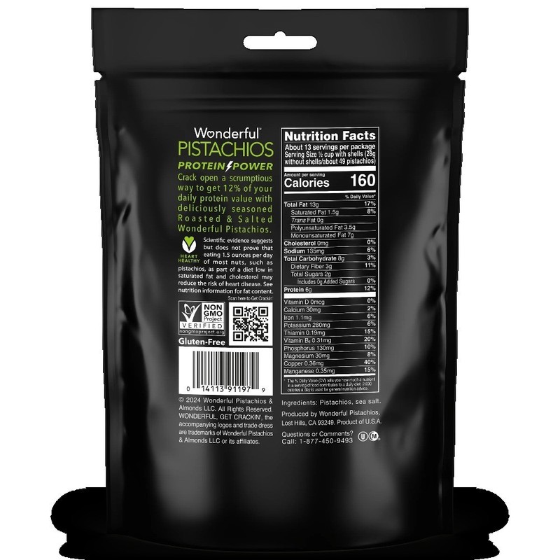 In-Shell Roasted Salted Nuts 24oz Large Bulk Bag for Snacking Gifting gallery