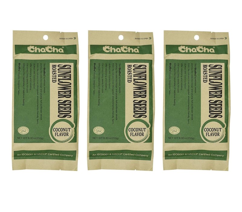 Coconut Flavored Roasted Sunflower Seeds (3 Pack, Total of 750g)