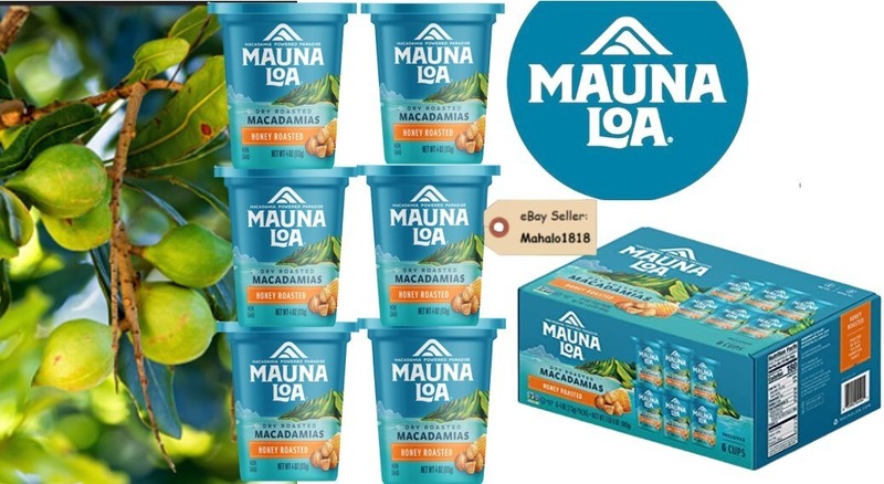 6 Pack Gift Collection Box HONEY ROASTED Macadamias Mauna Loa Nuts Hawaii FRESH