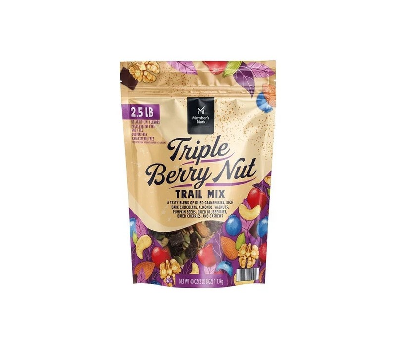 Member’s Mark Triple Berry Nut Trail Mix, 40 oz. – Free Delivery