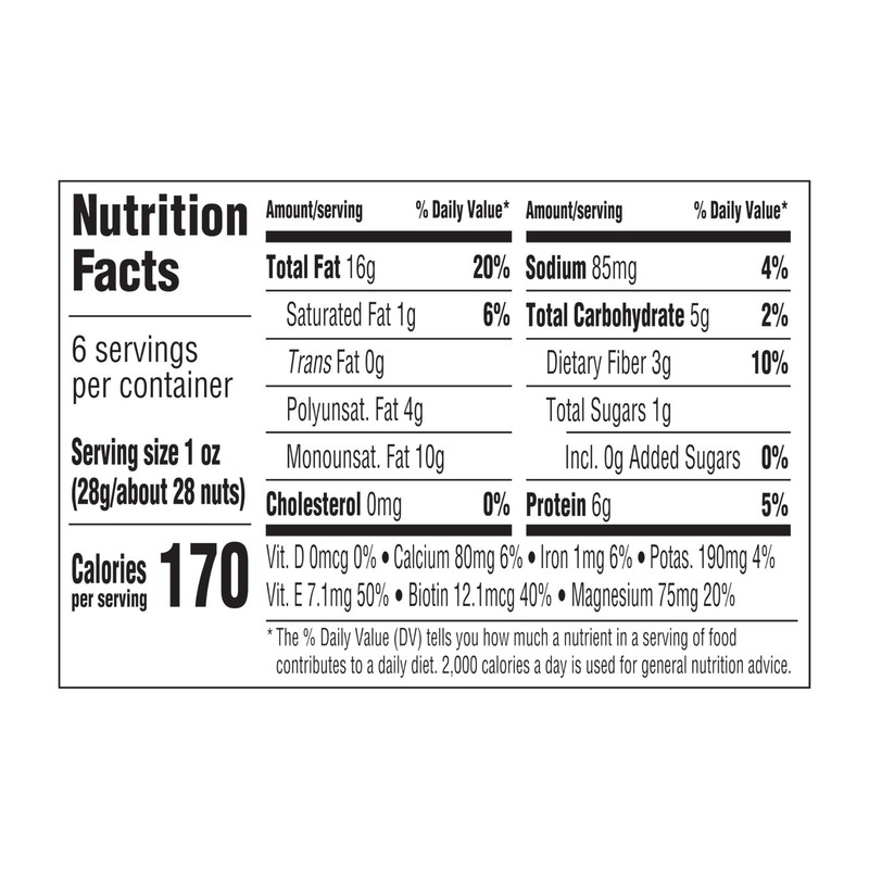 Roasted Salted Almonds Snack Nuts, 6oz Can, Pack of 12 - Healthy Crunchy Treats gallery
