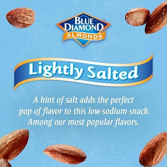 Blue Diamond Almonds Low Sodium Lightly Salted Snack Nuts, 100 Calorie Packs, 0. gallery