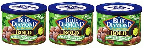Blue Diamond Bold Almonds Wasabi & Soy Sauce 3 Pack