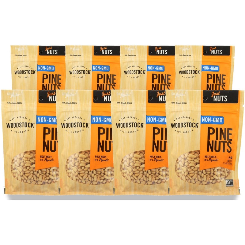 Woodstock Non-Gmo Pine Nuts 5.5 Oz 8 Pack