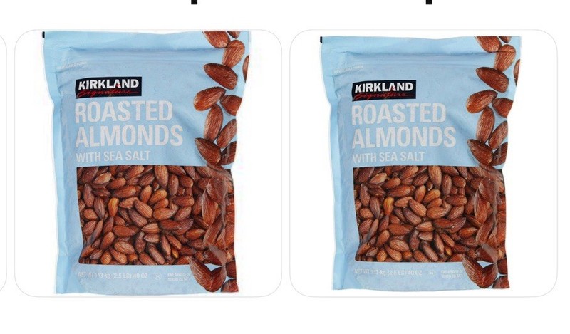 Kirkland Signature Roasted Almonds With Sea Salt – 2.5 lbs Each (2-Pack)
