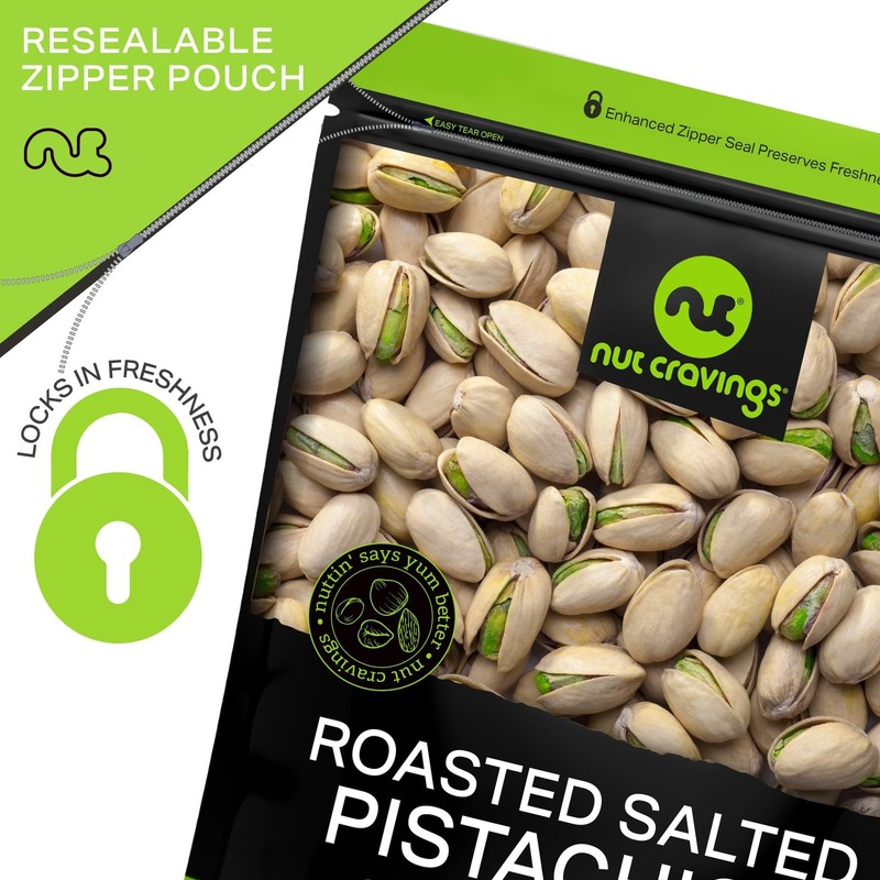 - Freshly Roasted & Salted California Pistachios (48oz - 3 LB) Packed Fresh i... gallery
