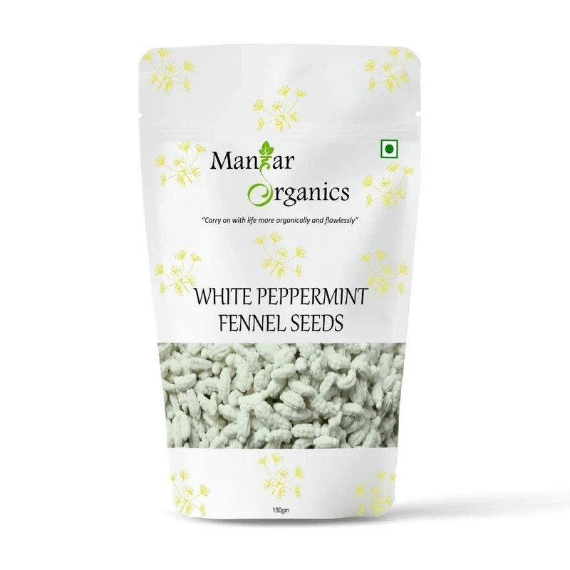 ManHar Organics White Peppermint Fennel Seeds 150g