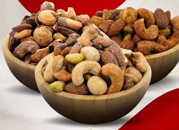 Alshaab mixed nuts, salted 950 grams Roastery Roasted مكسرات مخلوطة الشعب مملحة