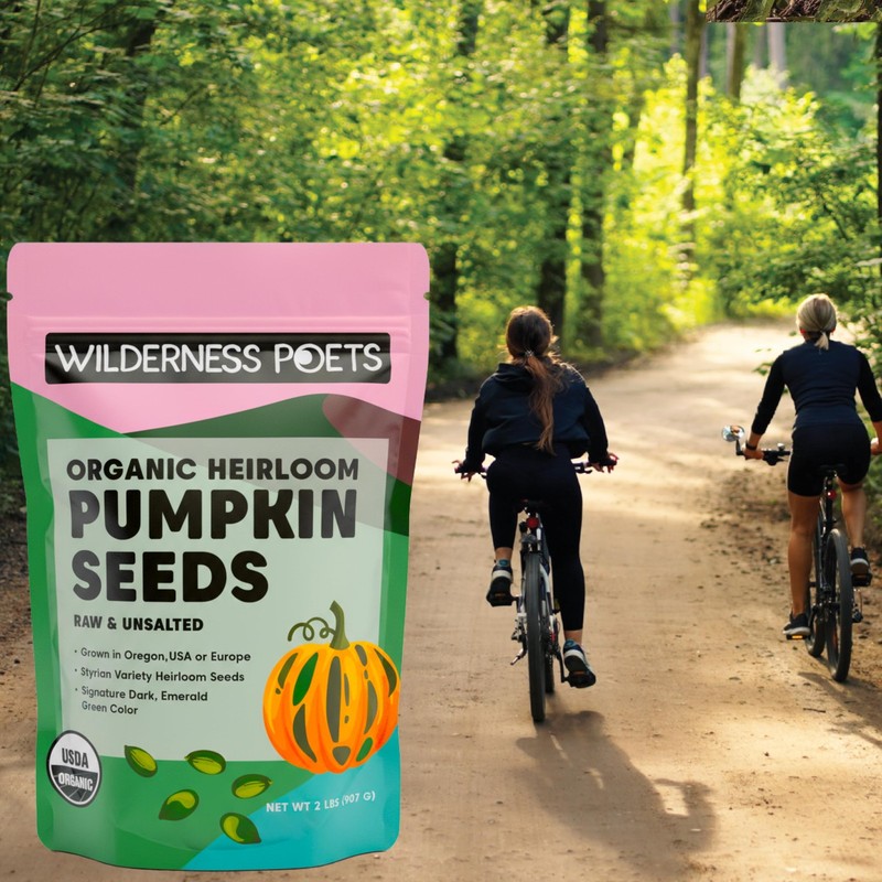 Wilderness Poets, Organic Heirloom Pumpkin Seeds Styrian Variety, No Shells,... gallery