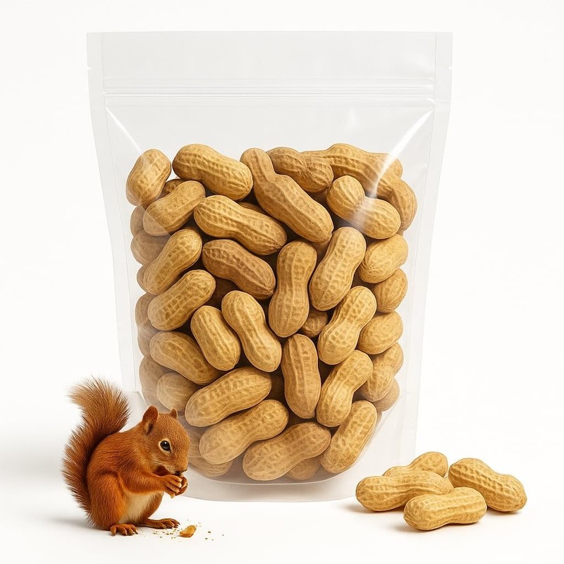 Sky | Grown, Raw Peanuts in Shell for Squirrels, 2.5lb | Jumbo Unsalted Pea... gallery