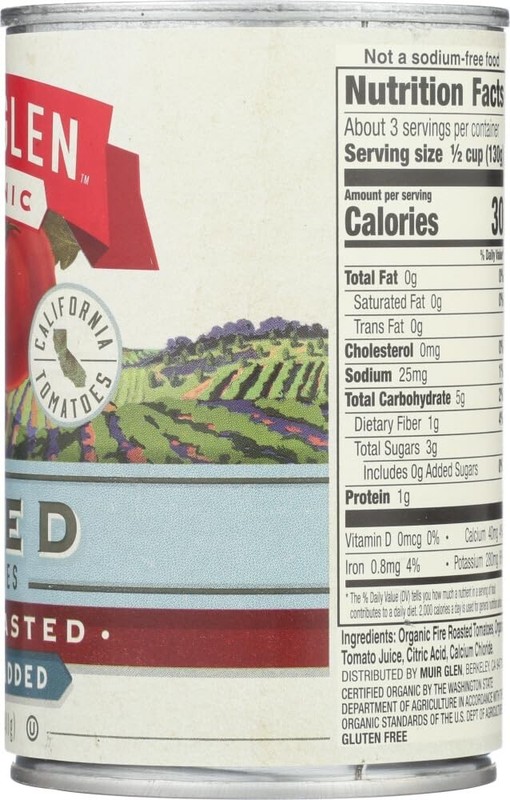 Muir Glen Organic Diced Fire Roasted Tomato No Salt 14.5 Ounce (Pack of 12) gallery