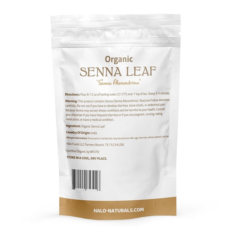 Organic Senna Leaf Cut & Sifted 4 Ounces Senna alexandrina USDA Certified | R... gallery