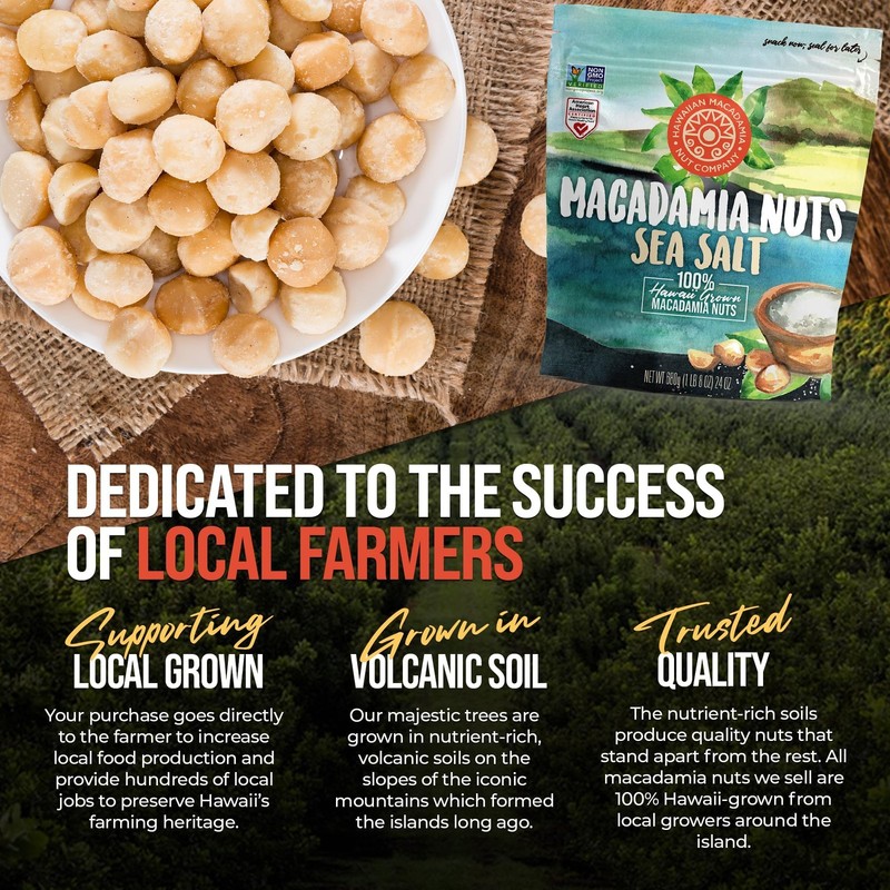 Hawaiian Macadamia Nut Company Dry Roasted 24 Ounce (Pack of 1) gallery