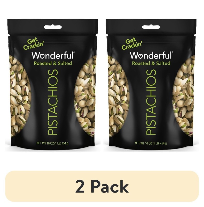 (2 pack) In-Shell Roasted & Salted Nuts, 16 Ounce Bag