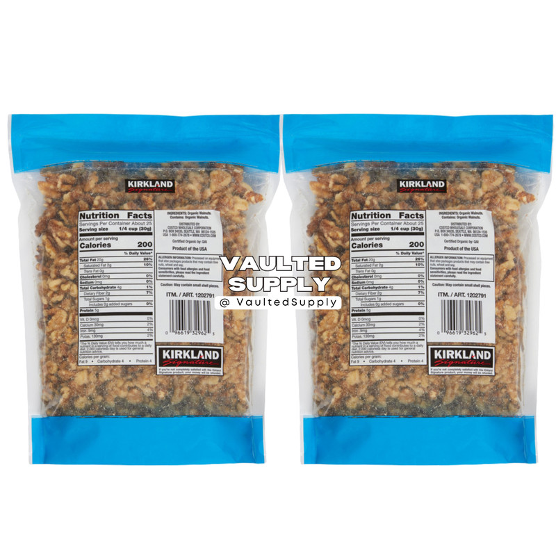 Kirkland Organic Walnuts 2 Pack Unsalted Baking Nuts 3.4 lbs Total gallery