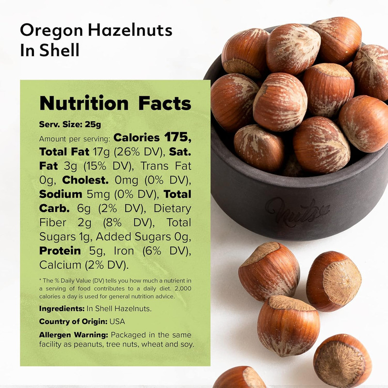 NUTS U.S. - Oregon Hazelnuts in Shell | Whole, Raw and Unsalted | No Added Flavo gallery