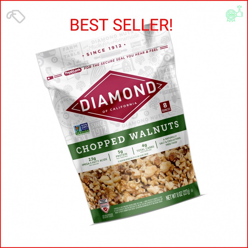 Diamond of California Chopped Walnuts 8 oz