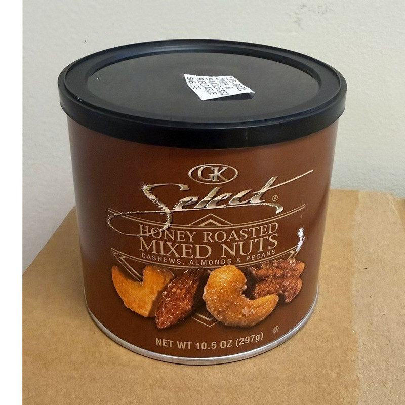 GK Select Honey Roasted Mixed Nuts 10.5 oz (297g) Gluten Free Best By 08/13/27