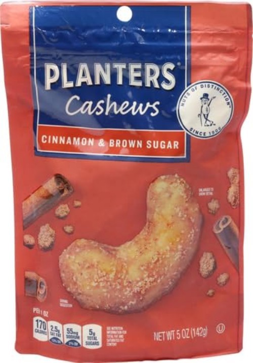 Delicious Cashews with Cinnamon & Brown Sugar - 5 Oz Snack Pack for Parties gallery