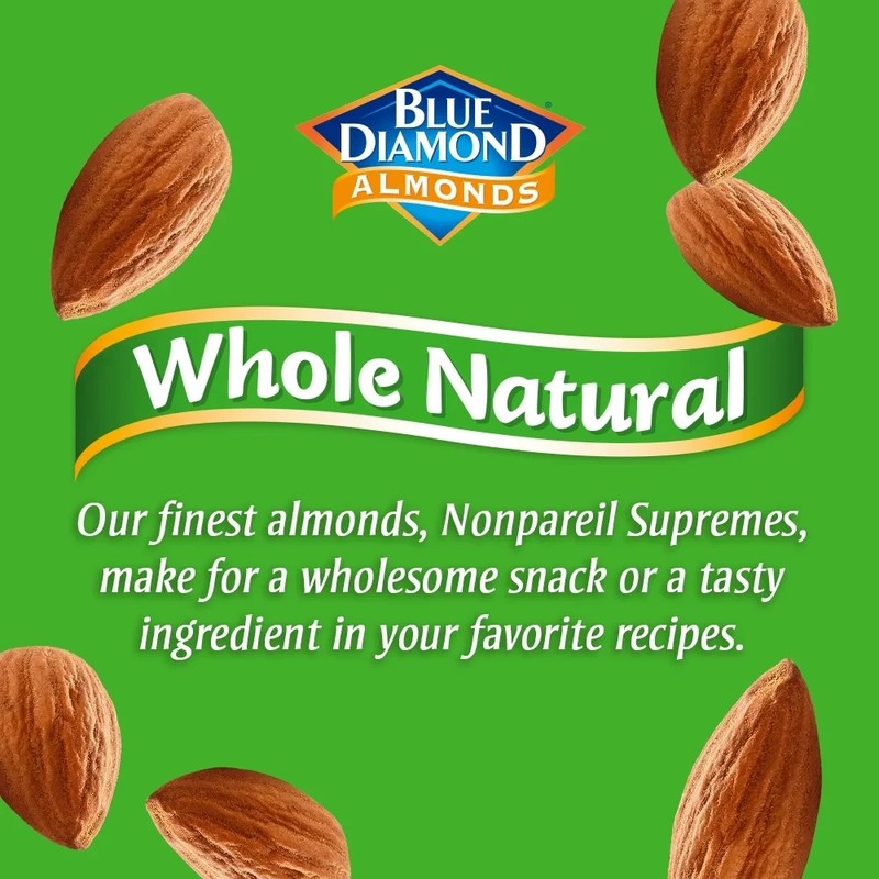 Blue Diamond Whole, Raw, Natural Almonds, 25 Oz gallery