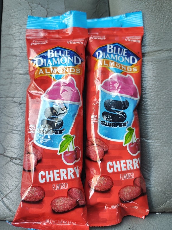 Cherry Slurpee 7 Eleven Blue Diamond Almonds 2 Packs – Limited Edition