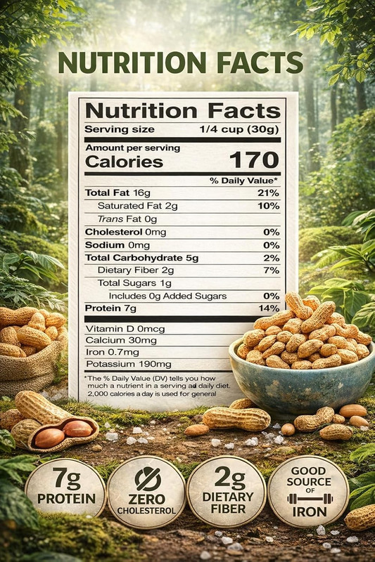 Peanuts in Shell | 4 LB Bulk Value Pack | Unsalted & Roasted - Healthy Natural S gallery