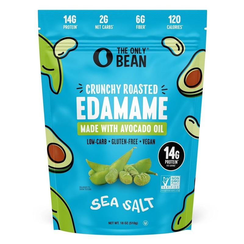 Sea Salt Roasted Edamame Beans - 18oz Healthy Snack, High Protein, Gluten-Free gallery