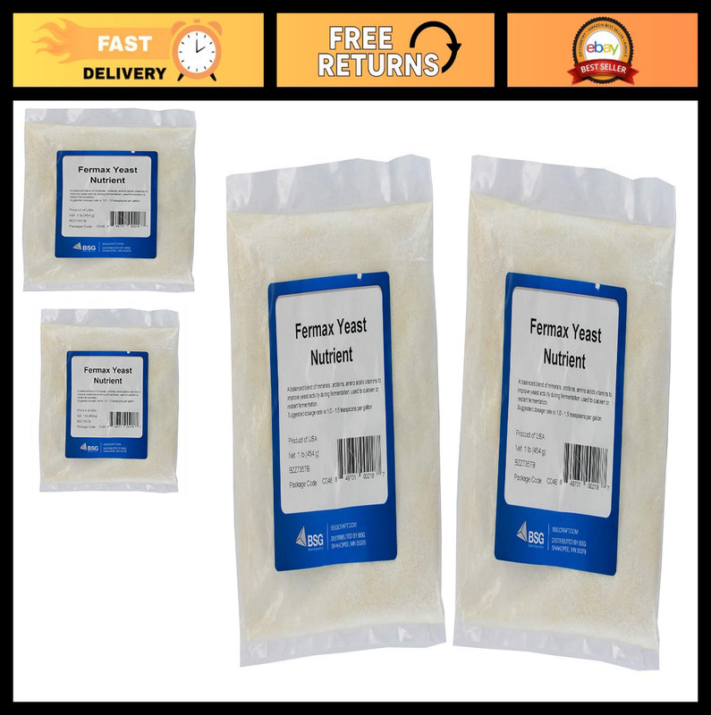 Yeast Nutrient 1lb (Two Pack) - Essential for Brewing & Fermentation, High Quali