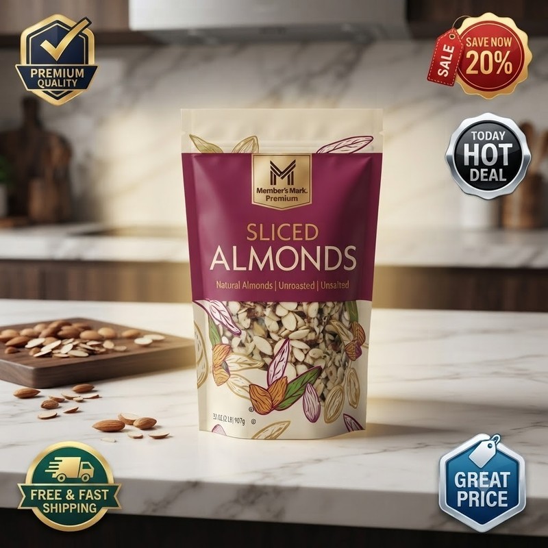 Members Mark Sliced Almonds 32 oz Free Shipping