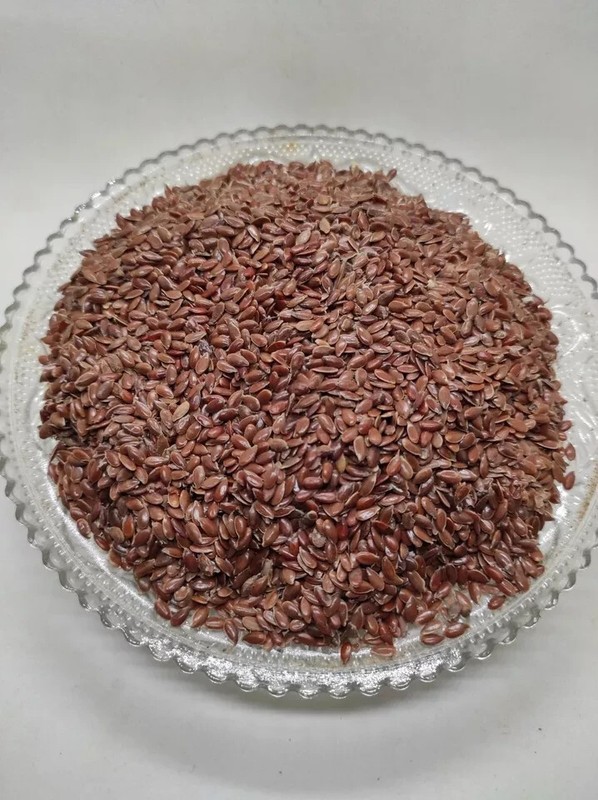 Organic Brown Flax Seeds Flaxseed Bulk Omega-3 NO chemicals 100 gram بذور الكتان gallery
