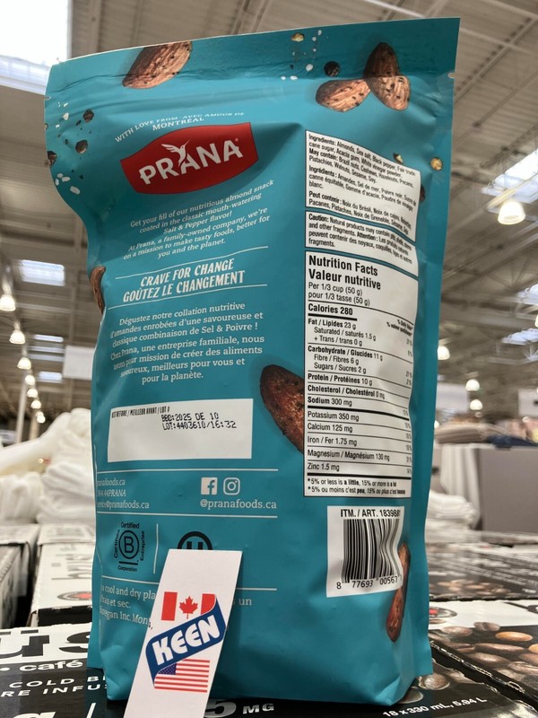 AiWaWa CA, Prana Salt & Pepper Almonds 907 g gallery
