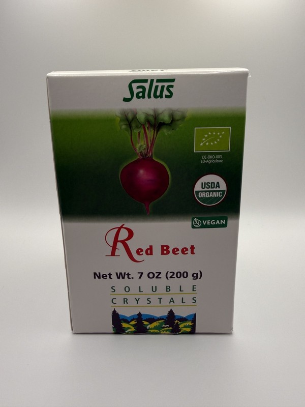 Salus Red Beet Soluble Crystals USDA Organic Vegan 7oz – Brand New Sealed