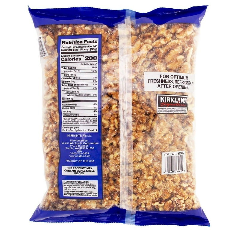 Kirkland Signature Walnuts 1.36kg 20% Halves with Pieces Kosher Pantry gallery
