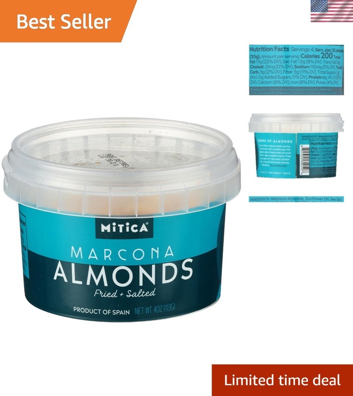 Prepacked 4 Oz Marcona Almonds - Gourmet Snack with Exquisite Flavor