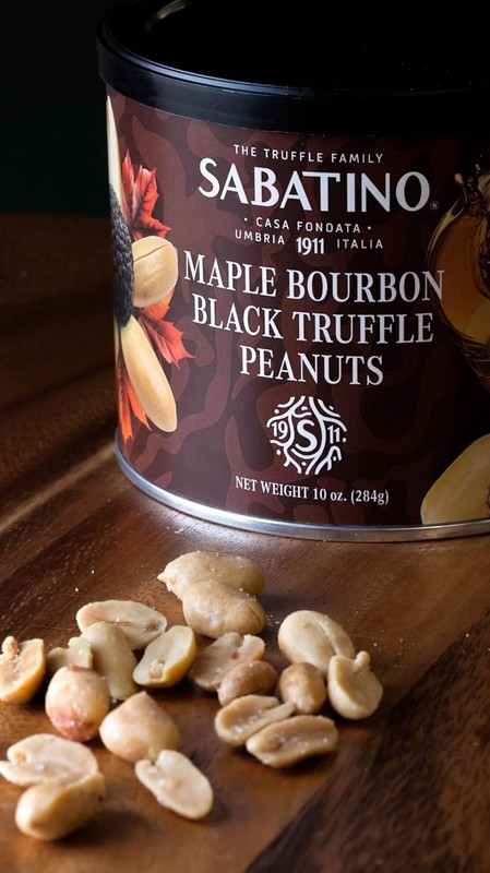 Sabatino Maple Bourbon Black Truffle Peanuts – Gourmet Roasted Peanuts with gallery